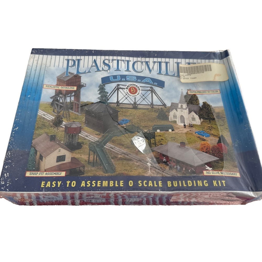 Plasticville USA Bachman Water Tower Item # 45978 New In Factory Sealed Box